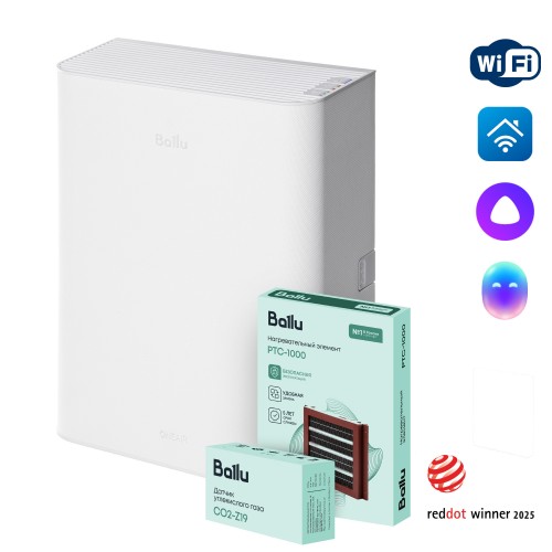 Бытовая приточная вентиляционная установка Ballu ONEAIR ASP-100WM